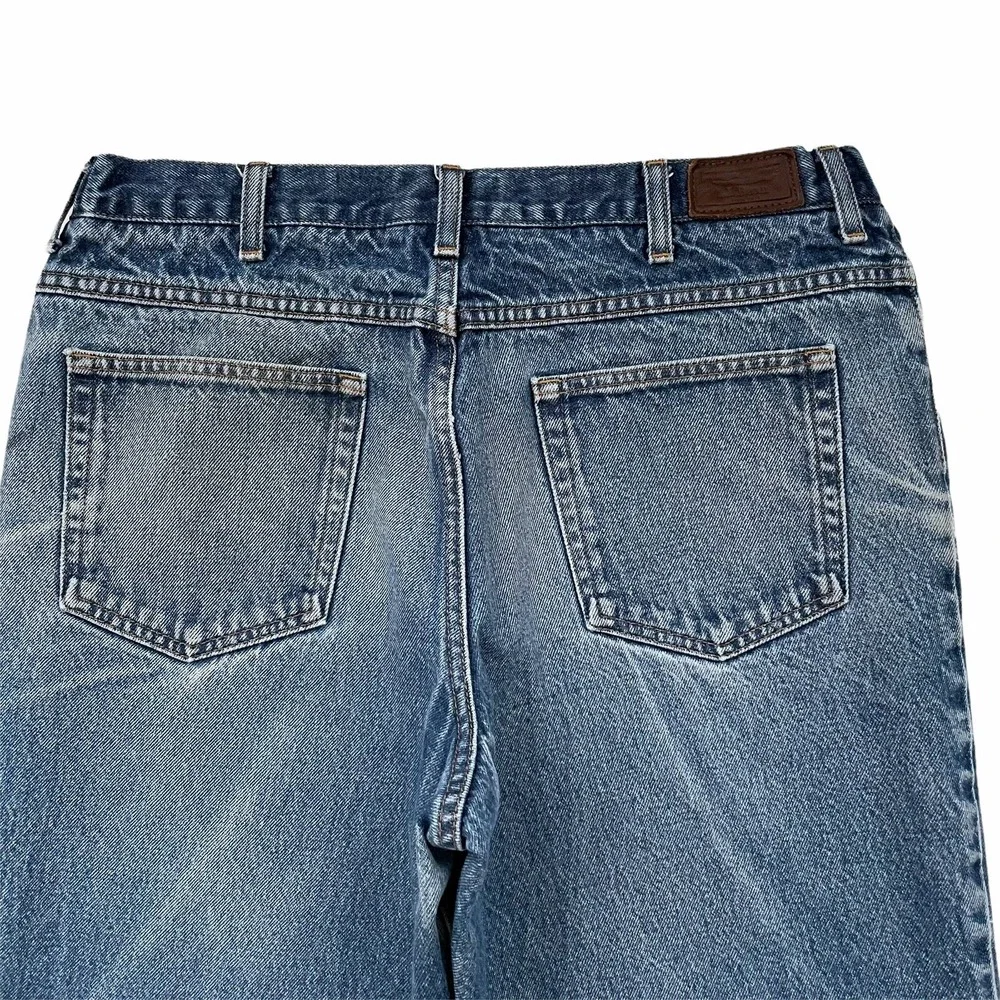 Vintage LL Bean Comfort Waist Jeans Size 35 X 30 Distressed